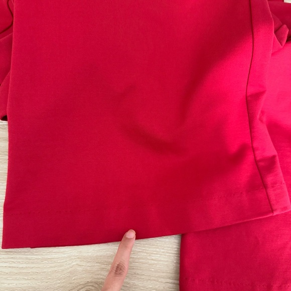 Amanda Uprichard Large Davina Jumpsuit Wide Leg Red Flutter Sleeveless - Picture 14 of 16